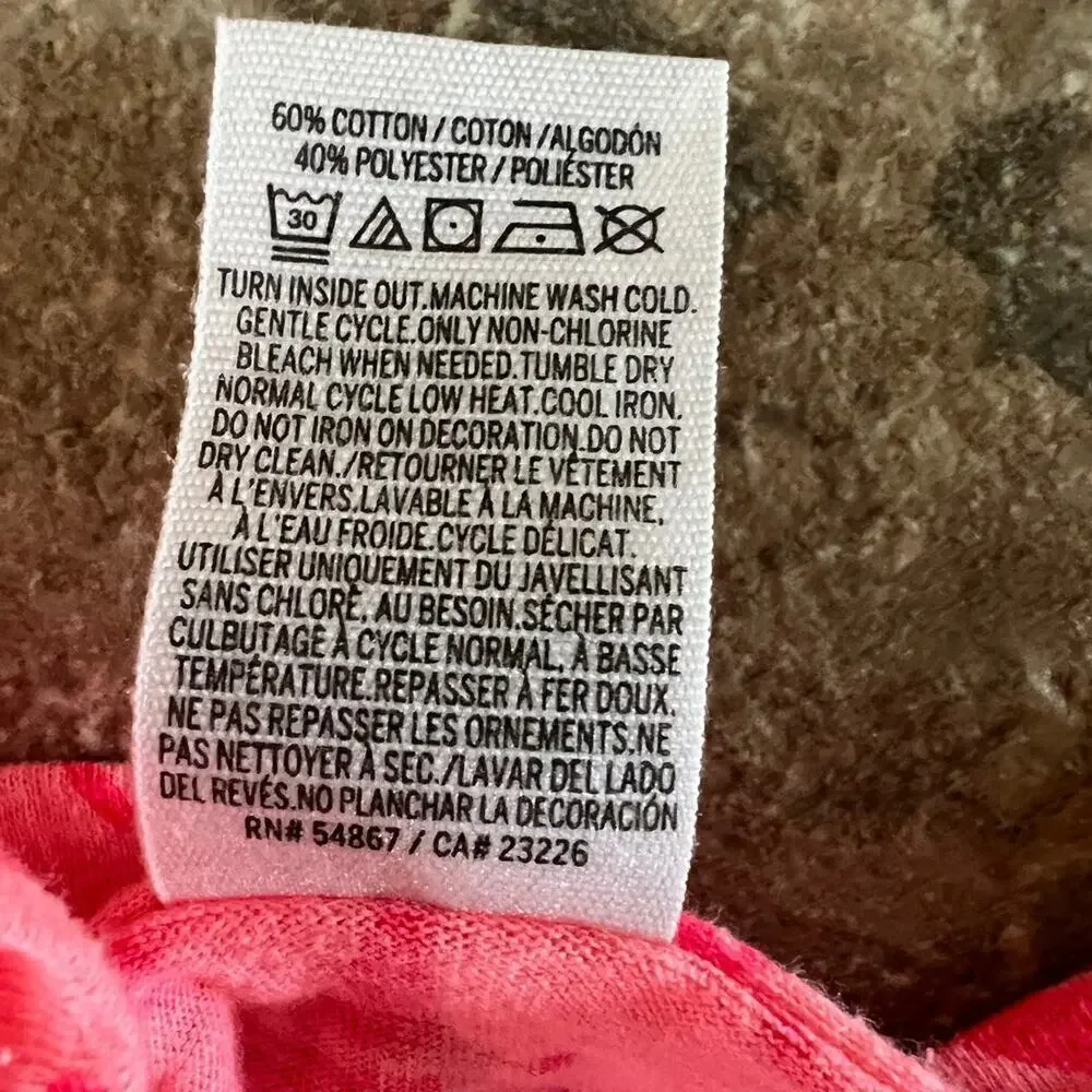 Victoria's Secret PINK Aztec print, V-neck sleepwear T-Shirt, women's size L